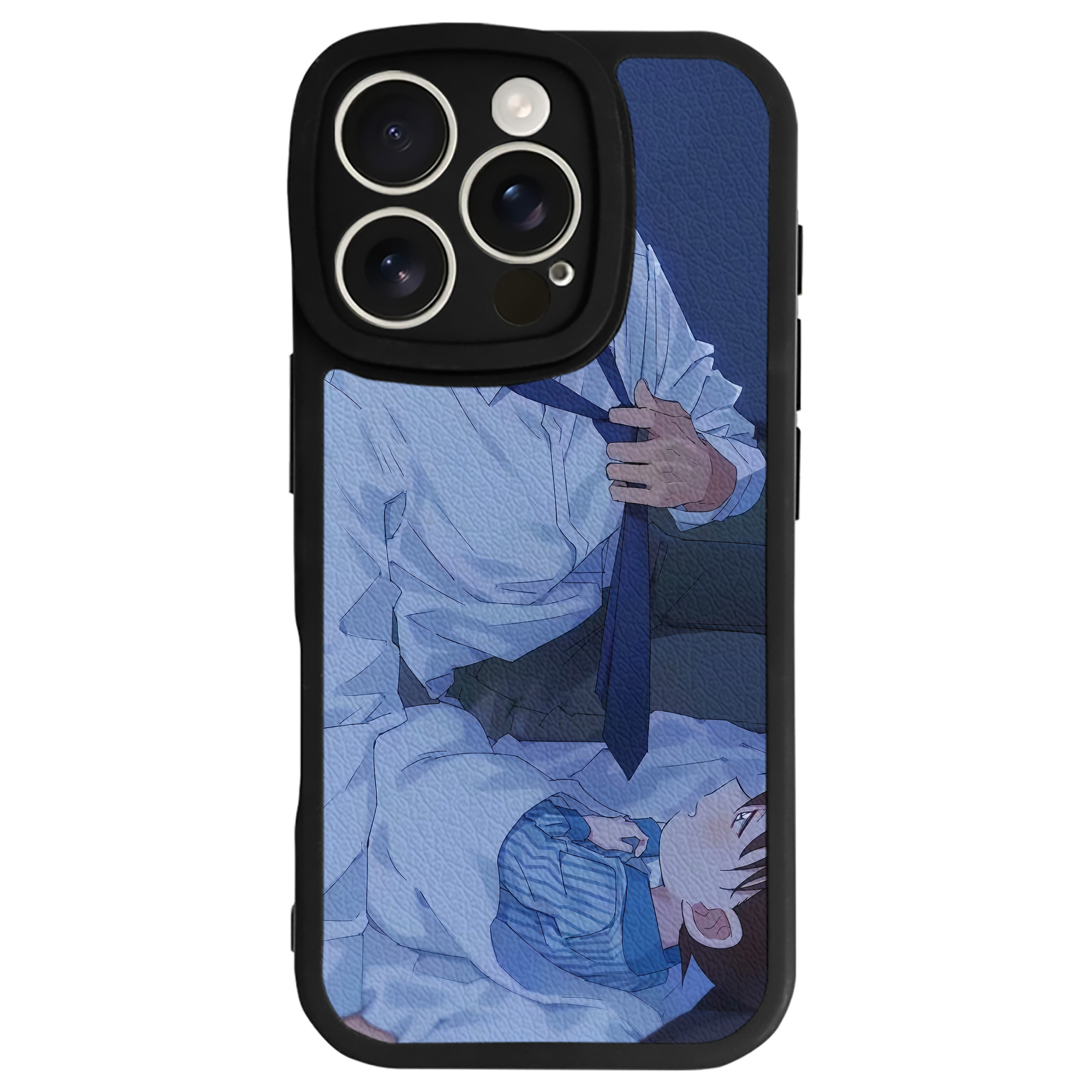 （画像用） 名探偵コナン Detective Conan 【iPhone 16シリーズ対応】シリコンスマホケース（レザー調） 材質：シリコン